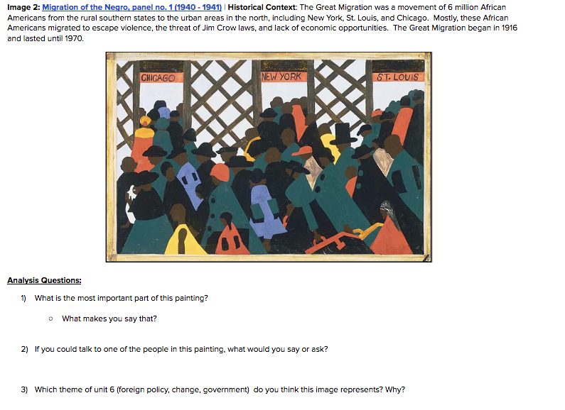 Unit 6 Essential Questions Introduction New Visions Social Studies