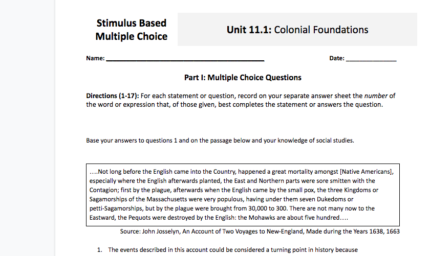 Stimulus Based Multiple Choice Questions Unit 1 New Visions stimulus-based-multiple-choice-questions-unit-1-new-visions